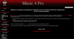 Desktop Screenshot of music4pro.com