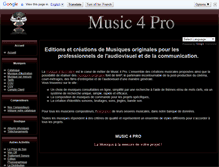 Tablet Screenshot of music4pro.com